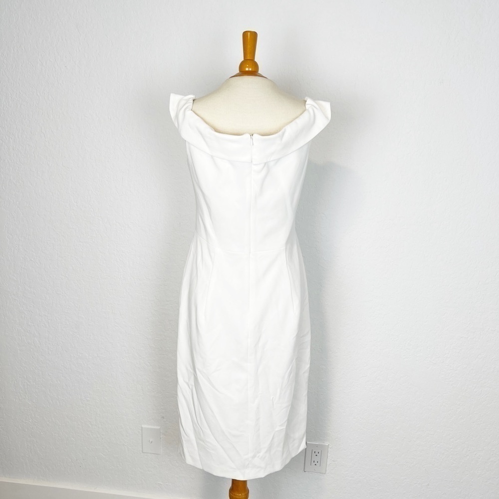 Black Halo Hepfburn Off-Shoulder Sheath Dress - Picture 7 of 10
